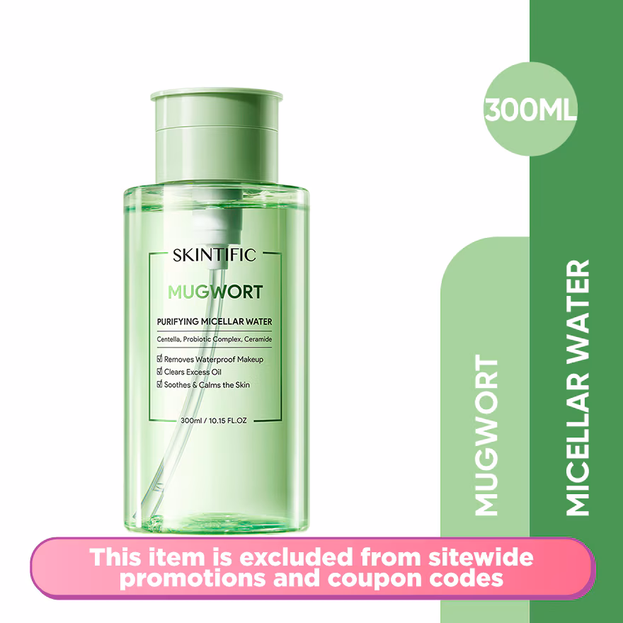 SKINTIFIC
Mugwort Purifying Micellar Water 300ml