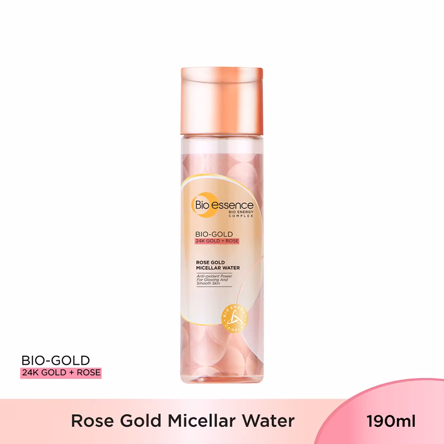 BIO-ESSENCE
BIO-GOLD ROSE GOLD MICELLAR WATER 190ML