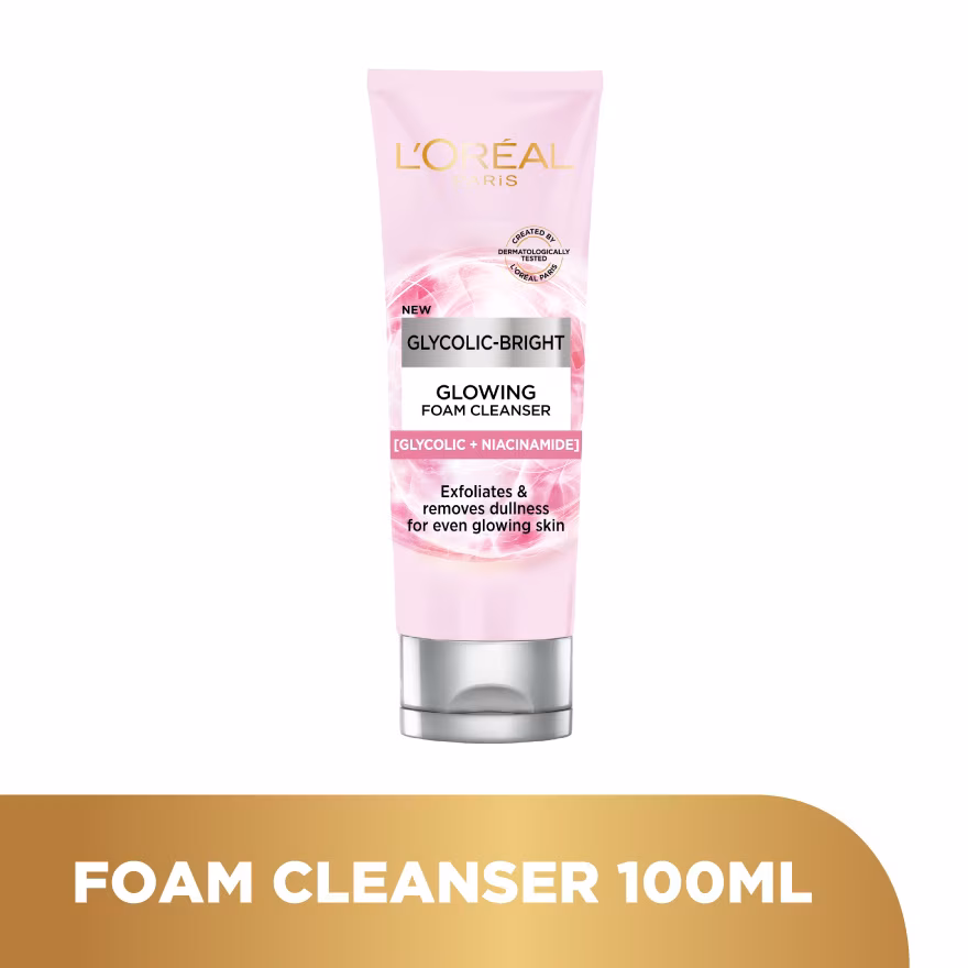 L’OREAL PARIS SKIN CARE Glycolic Bright Glowing Daily Cleanser Foam 100ml