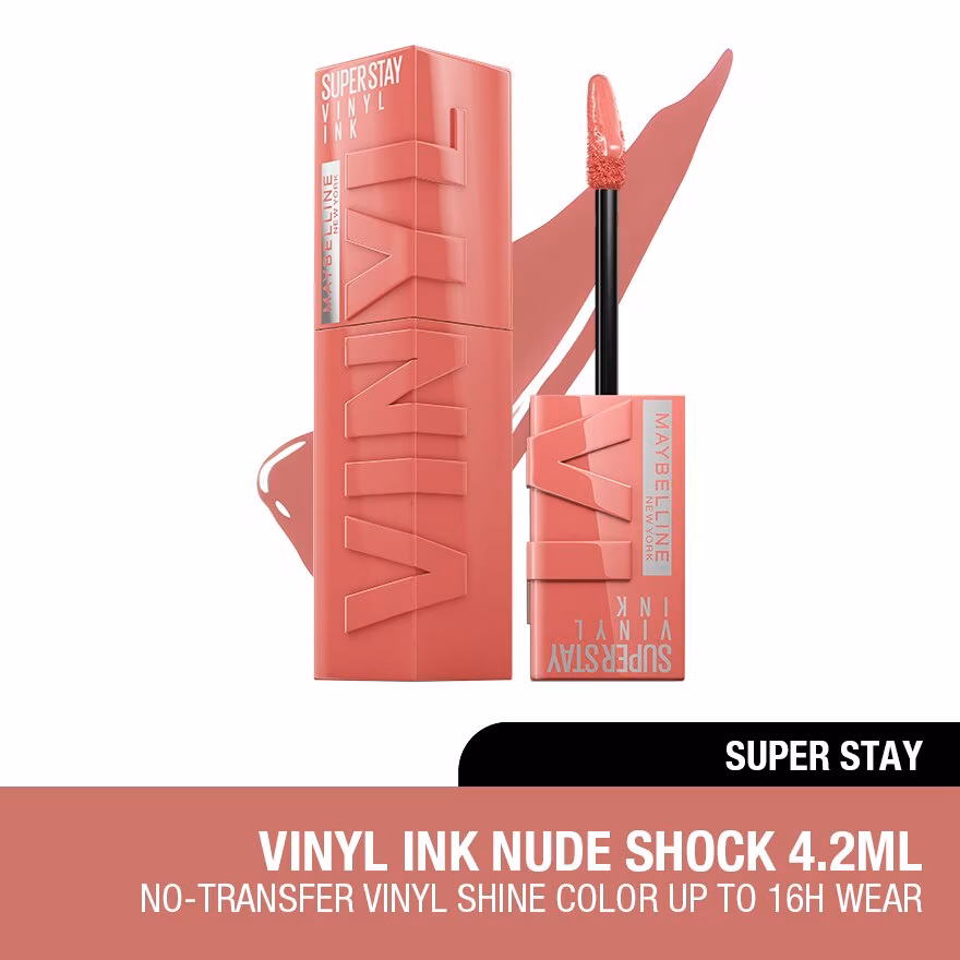 MAYBELLINE
Super Stay Vinyl Ink Nude Shock 100 Charmed