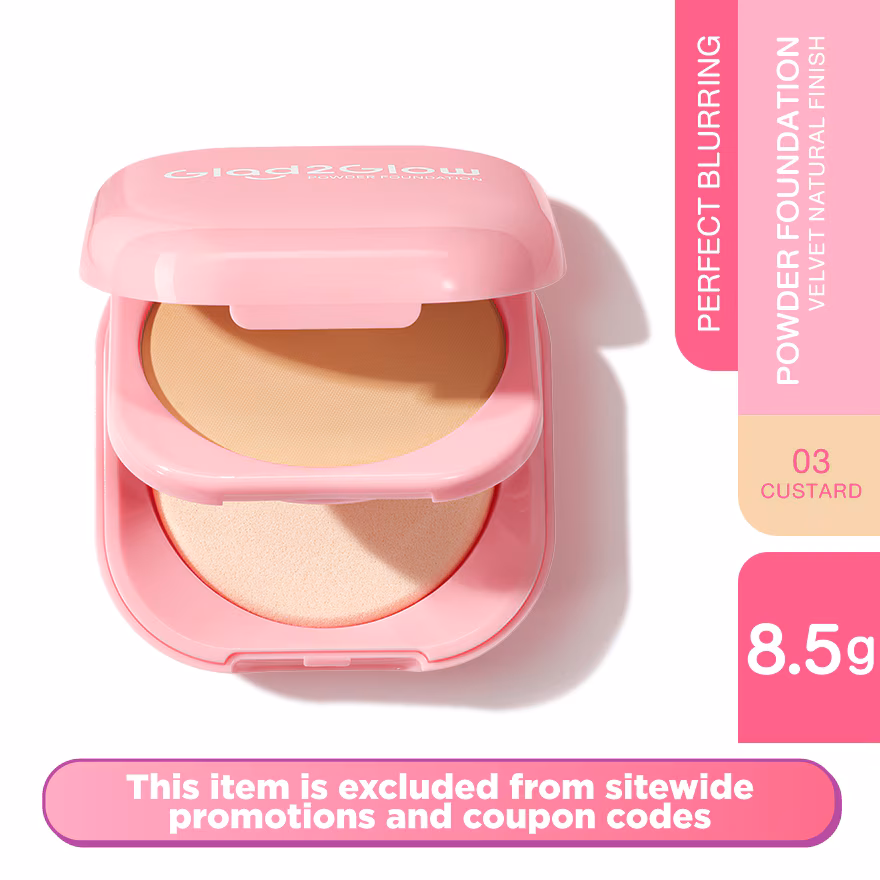 GLAD2GLOW
Perfect Blurring Powder Foundation 03 Custard 8.5g
