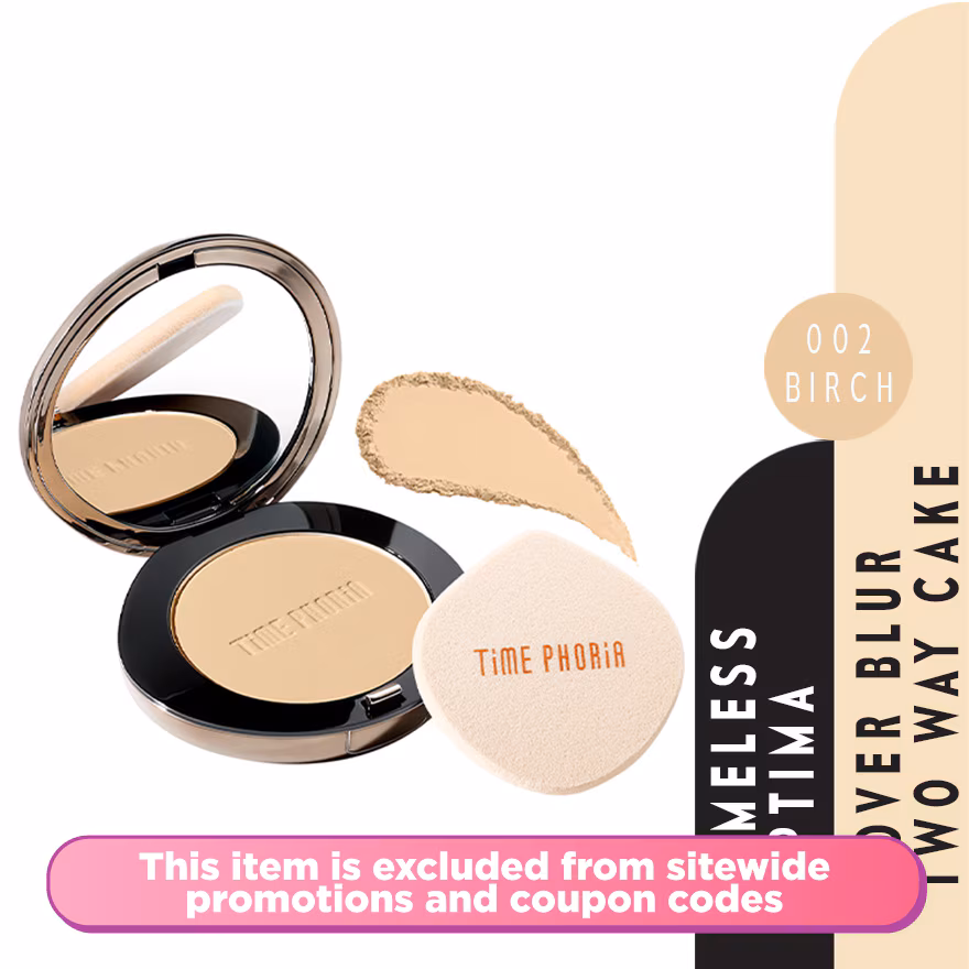 TIMEPHORIA
Timeless Optima Cover Blur Skin Perfection Powder Foundation 002 Birch
