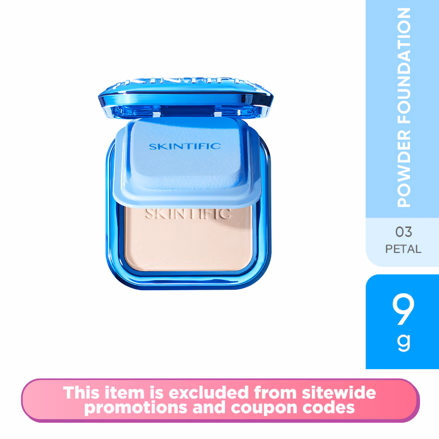SKINTIFIC
Ultra Cover Powder Foundation 03 Petal 9g
