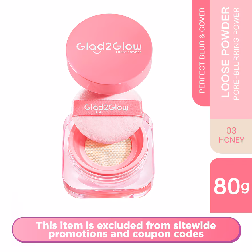 GLAD2GLOW
Perfect Blur & Cover Loose Powder 03 Honey