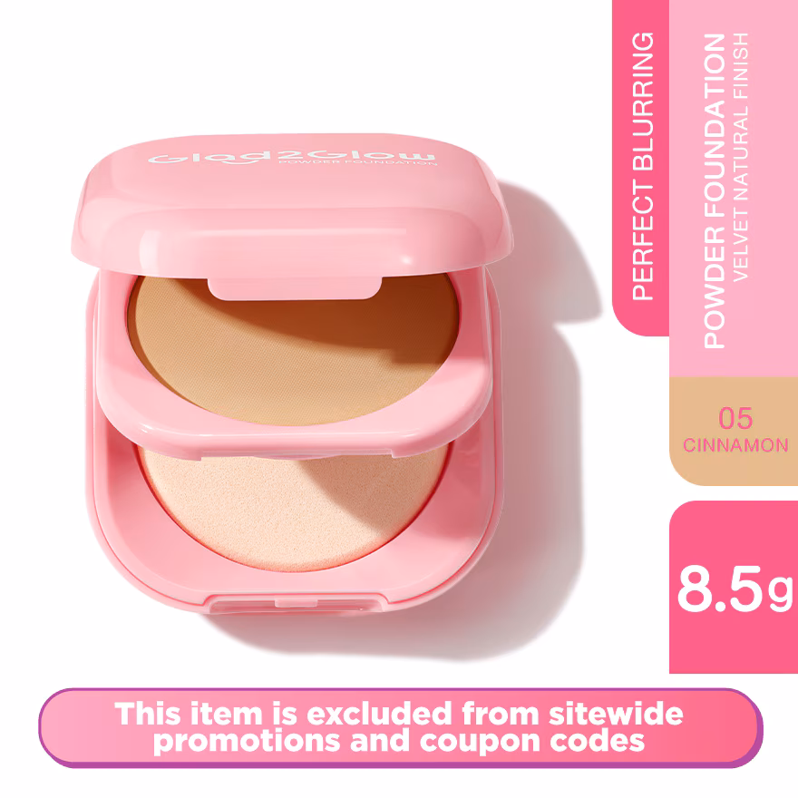 GLAD2GLOW
Perfect Blurring Powder Foundation 05 Cinnamon 8.5g