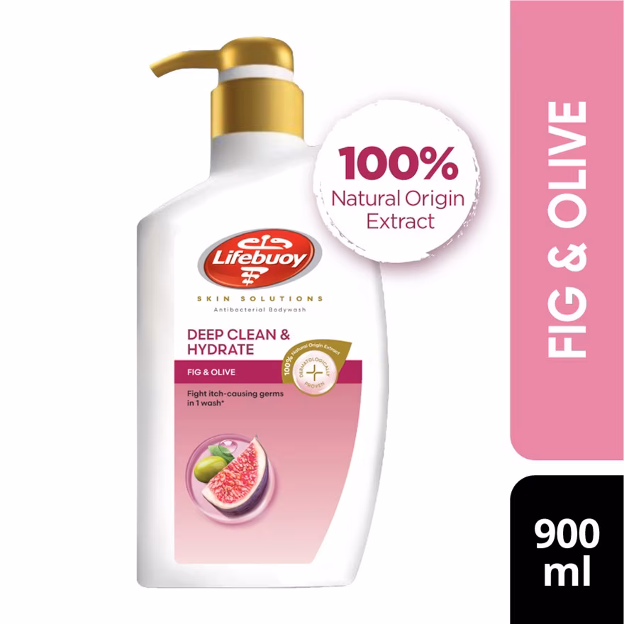 LIFEBUOY
Body Wash Bottle Fig & Olive 900ml