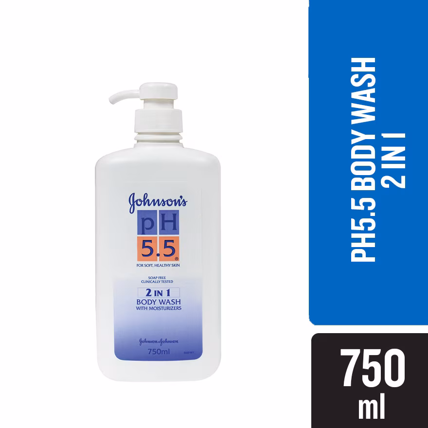 JOHNSON’S
pH 5.5 2 In 1 Body Wash 750ml