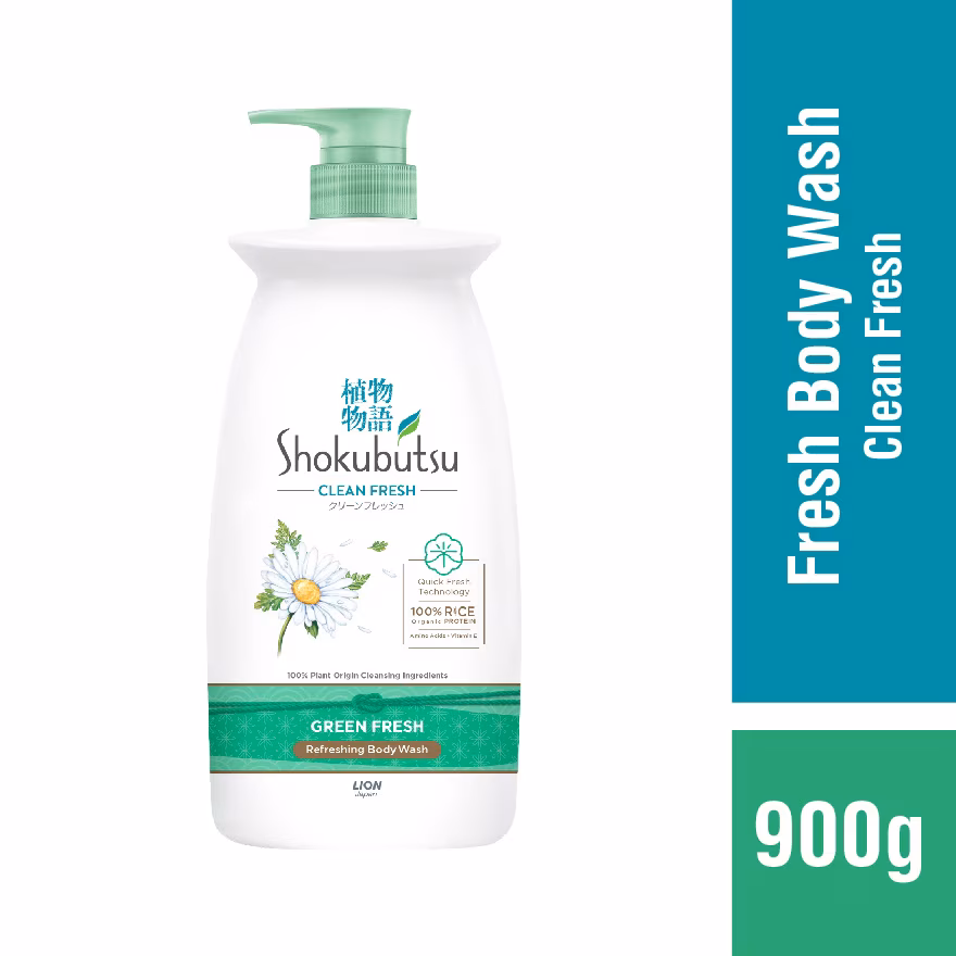 SHOKUBUTSU
Body Shower Foam Green Fresh 900g