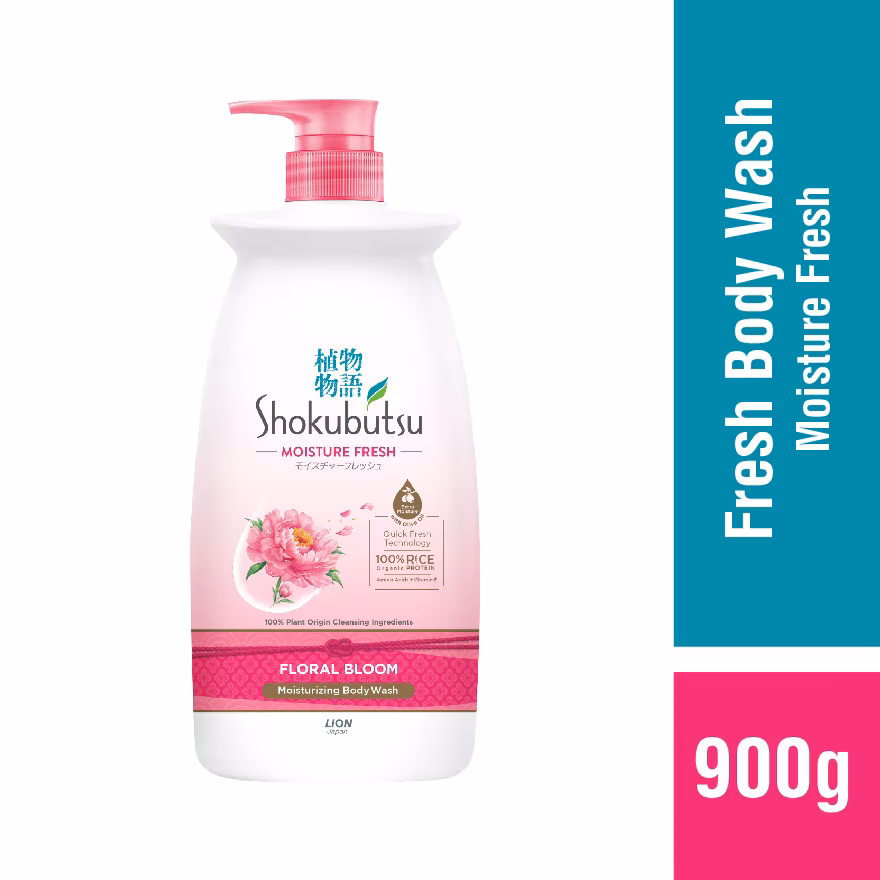SHOKUBUTSU
Body Shower Foam Floral Bloom 900g