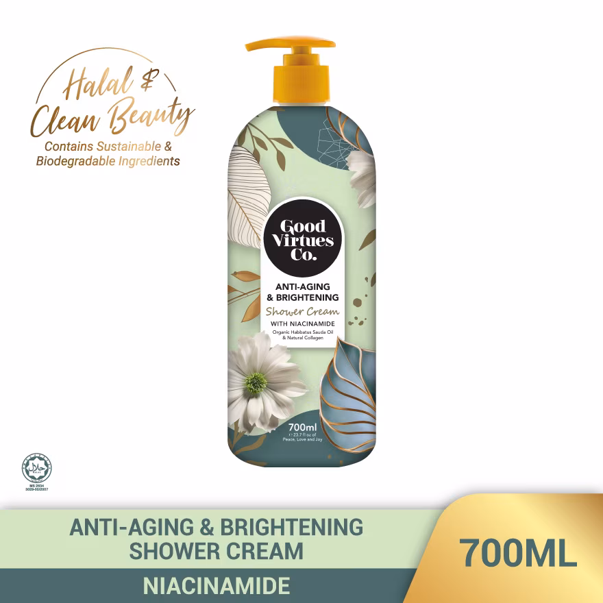 GOOD VIRTUES CO
Anti-Aging & Brightening Shower Cream With Niacinamide 700ML