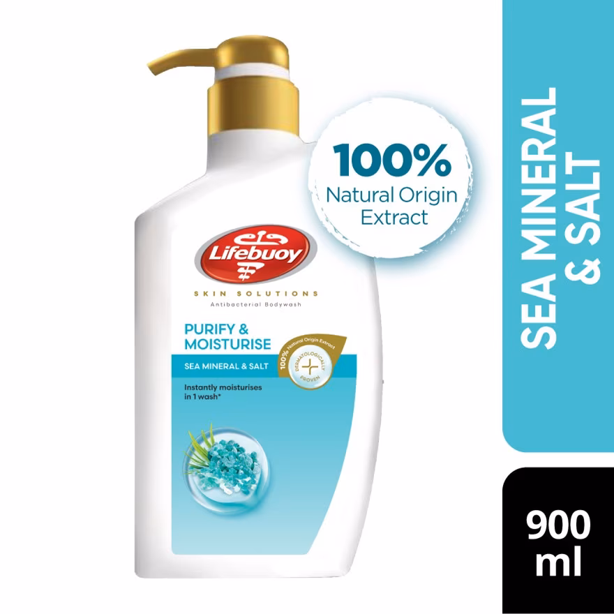 LIFEBUOY
Bodywash Sea Salt Bottle 900ml