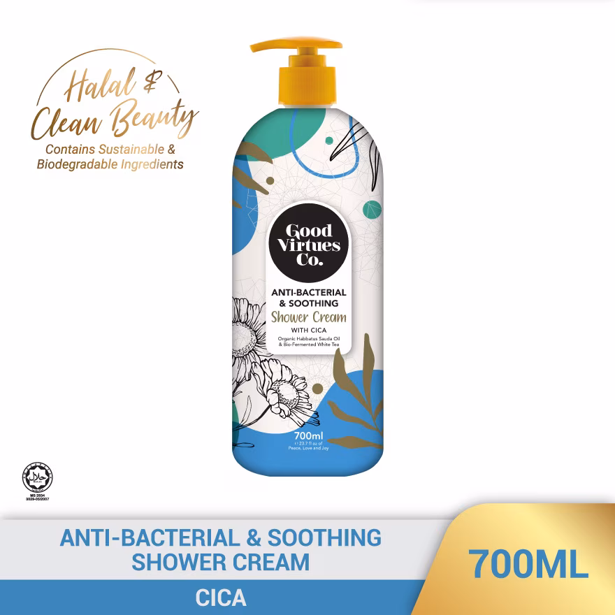 GOOD VIRTUES CO
Anti-Bacterial & Soothing Shower Cream With Cica 700ml