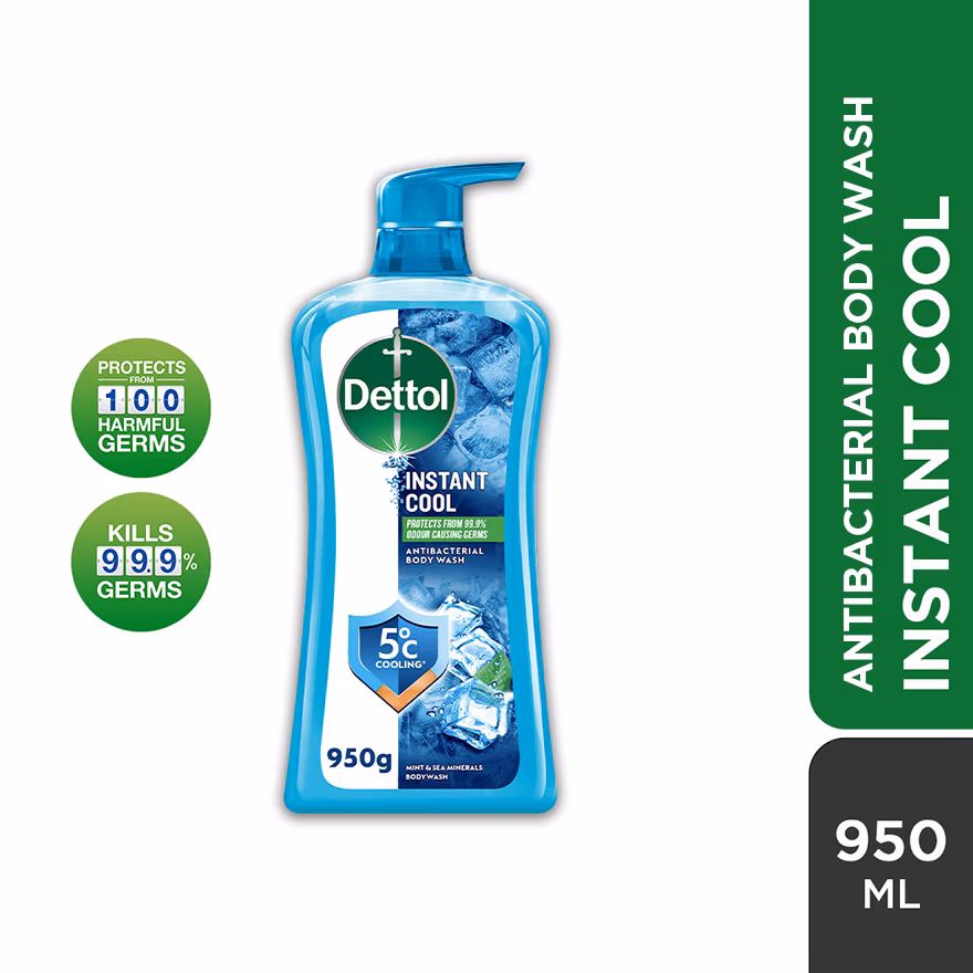 DETTOL
Body Wash Instant Cool Mint & Sea Minerals 950g