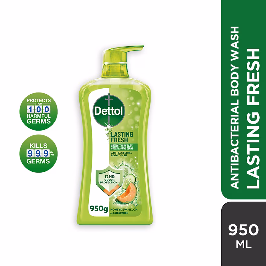 DETTOL
Body Wash Lasting Fresh Honeydew Melon & Cucumber 950g
