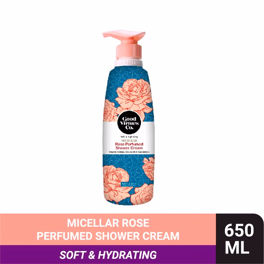 GOOD VIRTUES CO
Micellar Rose Perfumed Shwer Cream Skin Soft 650ml