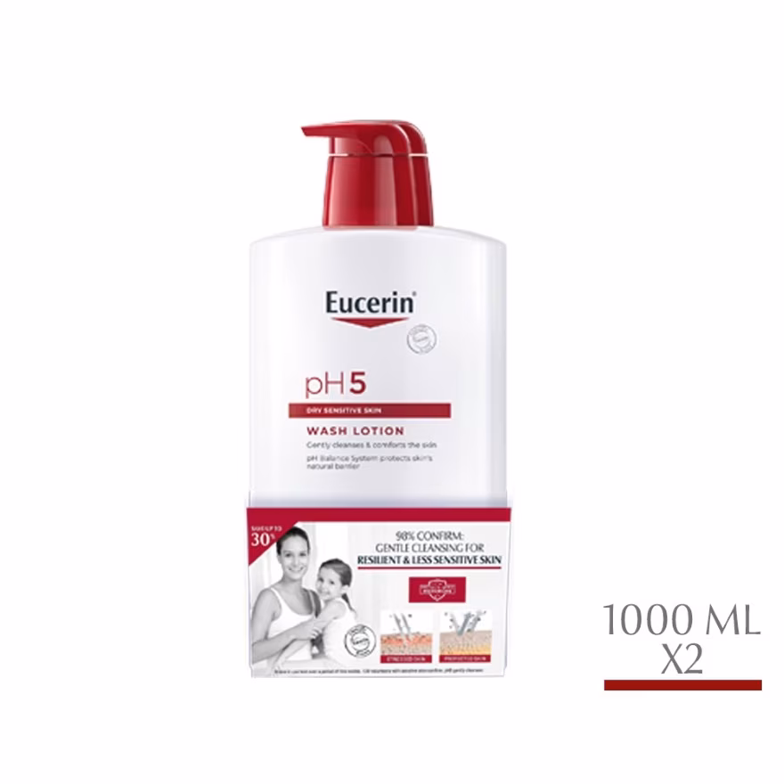 EUCERIN
pH5 Dry Sensitive Wash Lotion 2 x 1000ml