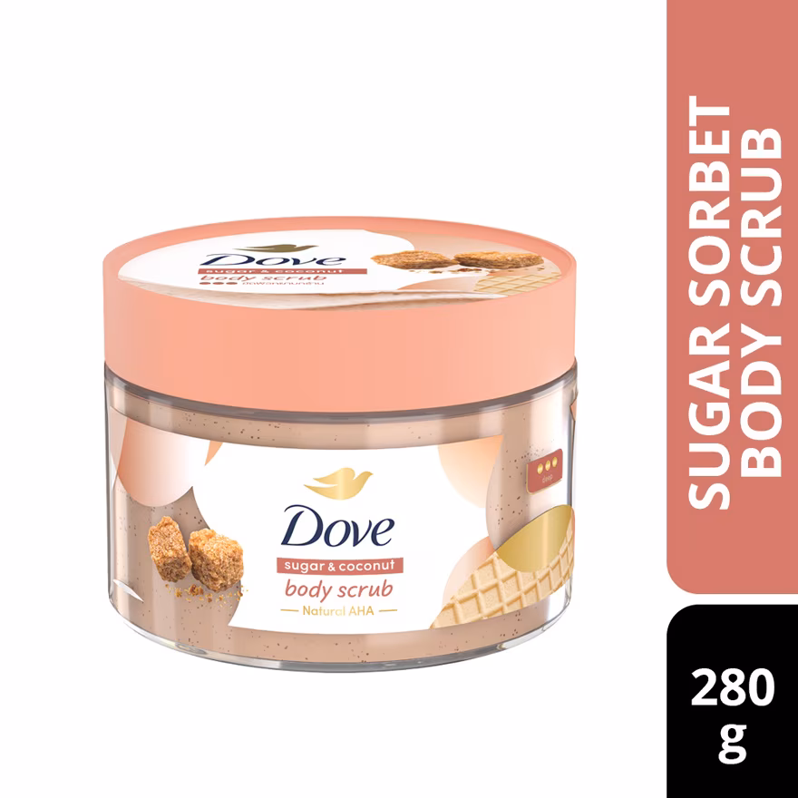DOVE
Body Scrub Sugar & Coconut 280gram