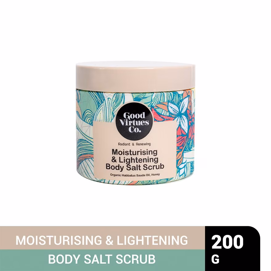 GOOD VIRTUES CO
Moisturising & Lightening Body Salt Scrub 200g