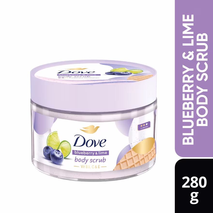 DOVE
Body Scrub Blueberry & Lime 280gram