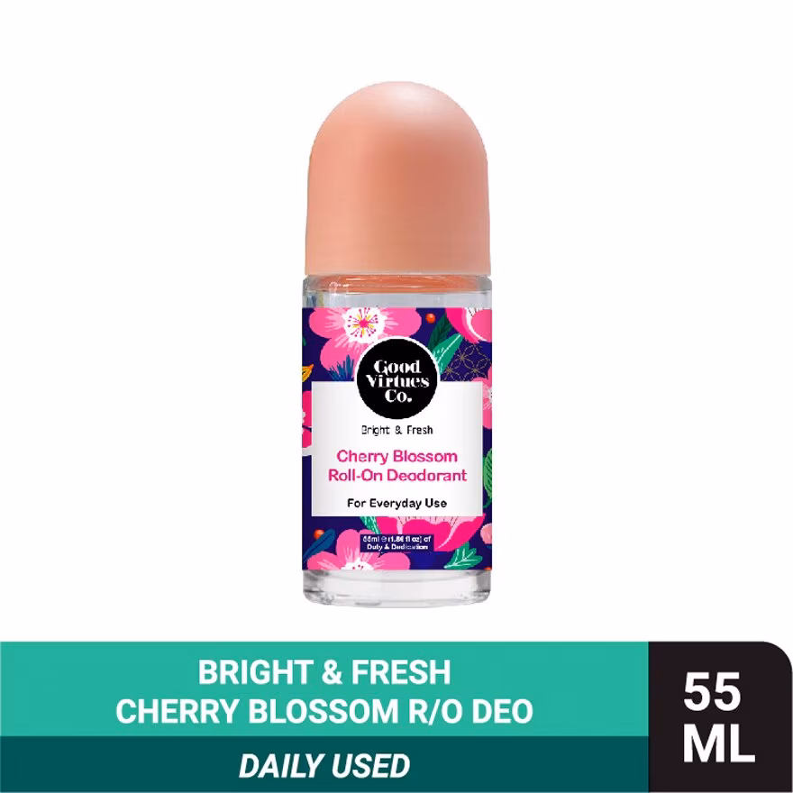 GOOD VIRTUES CO
Cherry Blossom Roll On Deod Everyday Use 55ml