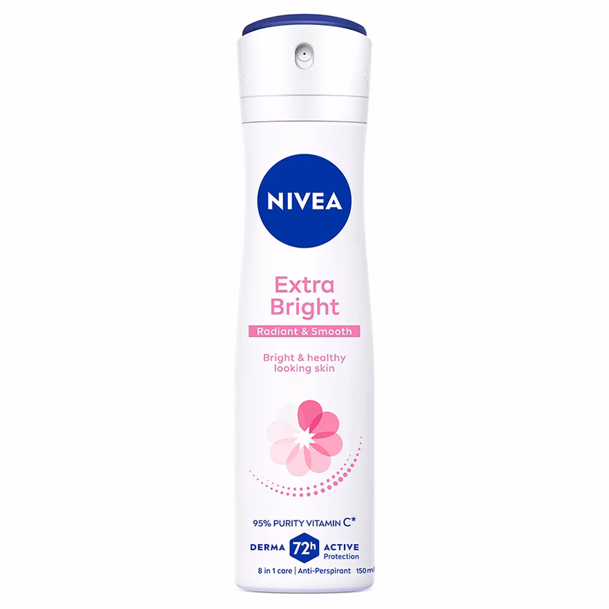 NIVEA
Deodorant Extra Bright Spray 150ml