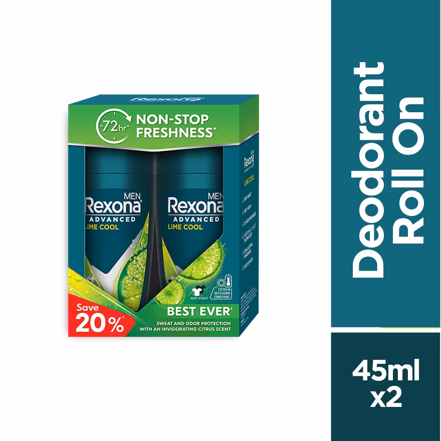 REXONA
Men Lime Cool Roll On 2X45ml