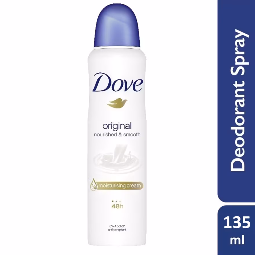 DOVE
Original Nourished & Smooth Deodorant Spray 135ml
