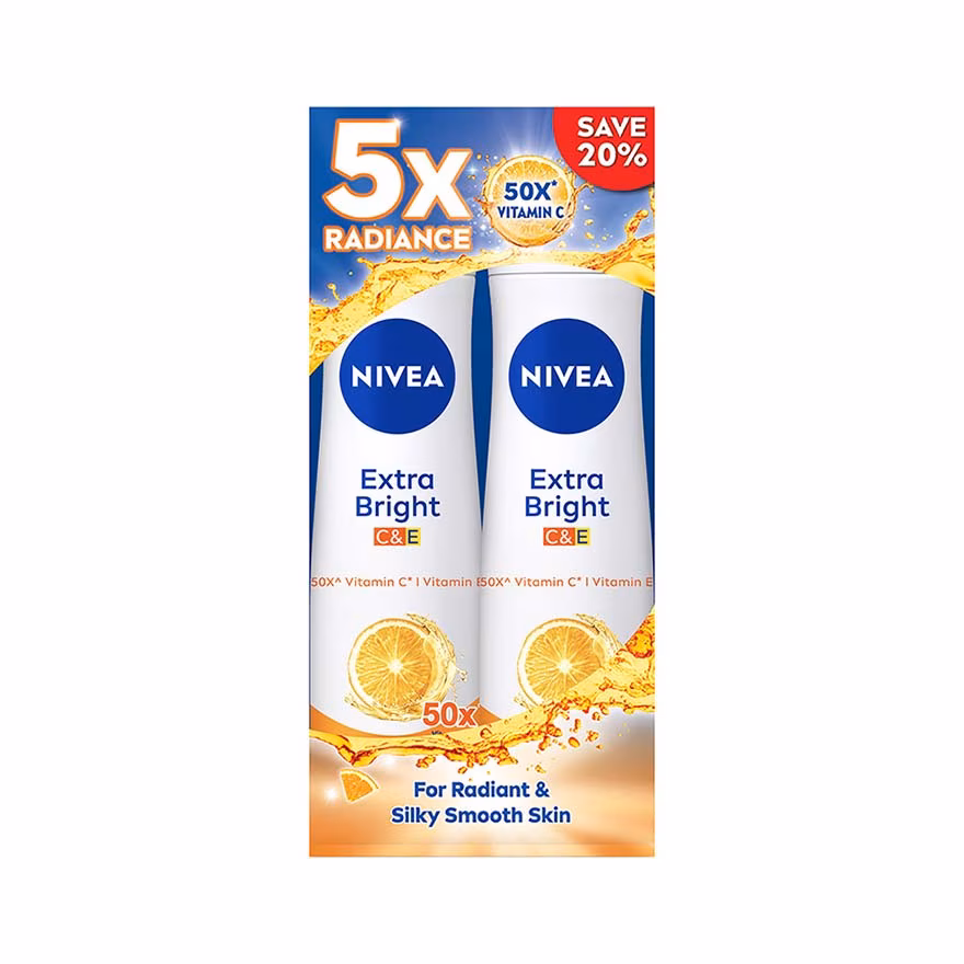 NIVEA
Deodorant Extra Bright C&E Spray 2x150ml