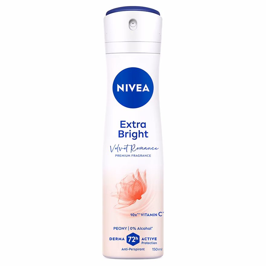 NIVEA
Deodorant Female Extra Bright Velvet Romance Spray 150ML
