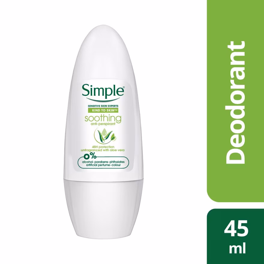 SIMPLE
Anti-Perspirant Deodorant 45ml