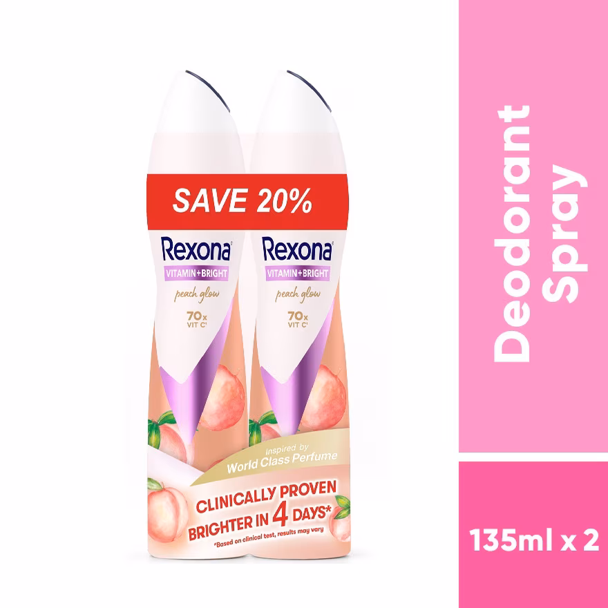 REXONA
Vitamin Bright Peach Spray Deo 2X135ml