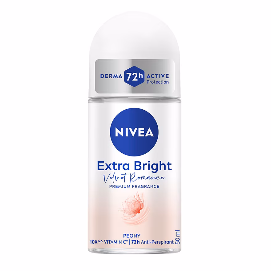 NIVEA
Deodorant Female Extra Bright Velvet Romance Roll On 50ML