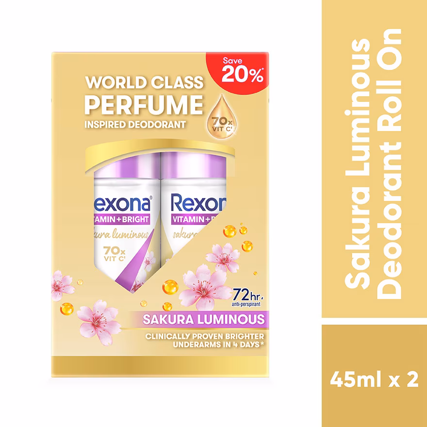 REXONA
Sakura Radiance Roll On 2X45ml