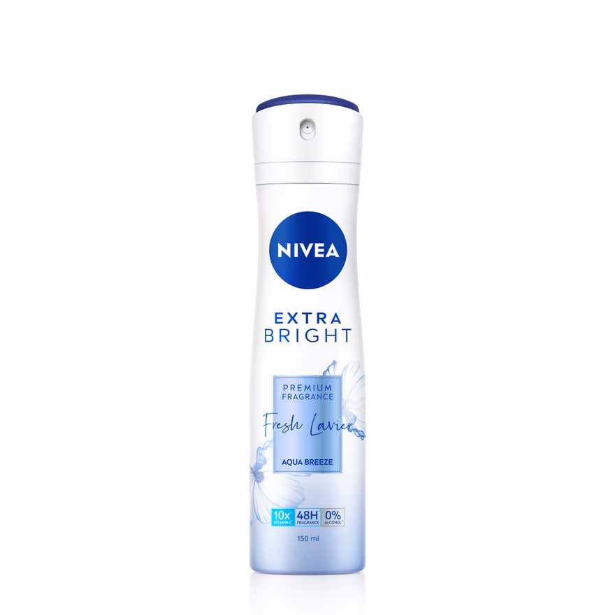 NIVEA
Deo Female Extra Bright Fresh Lavier Spray 150ML