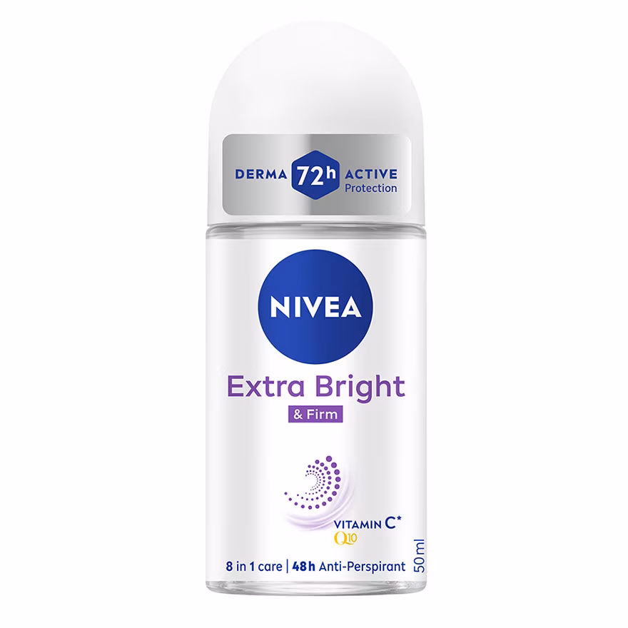 NIVEA
Deodorant Extra Bright & Firm Q10 Roll On TWP 2x50ml