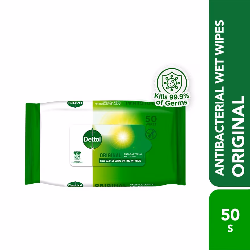 DETTOL
Antibacterial Wipes Original 50s