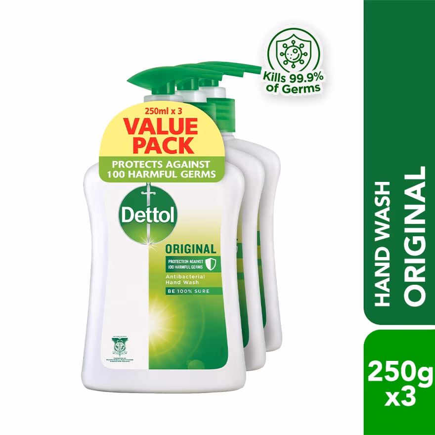 DETTOL
Hand Wash Value Pack Original 250g x3