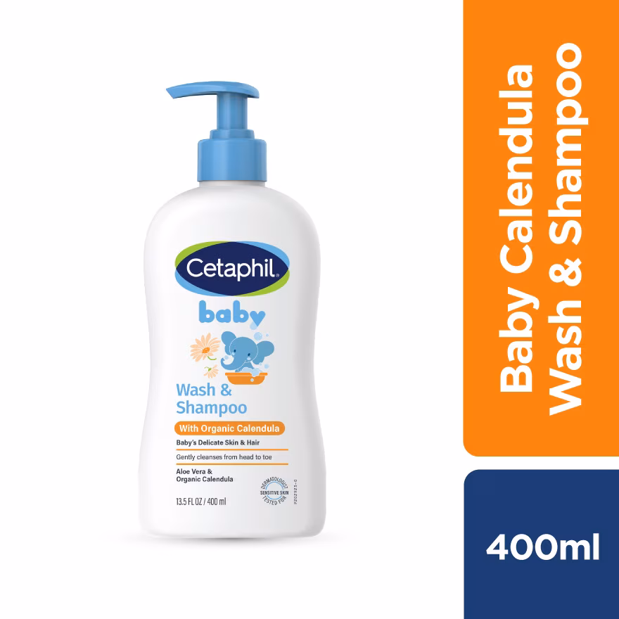 CETAPHIL
Baby Wash & Shampoo With Organic Calendula 400ML