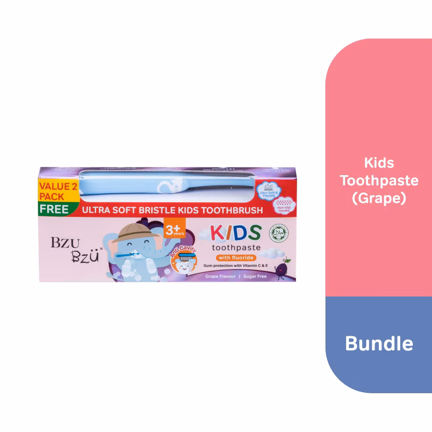 BZU BZU
Grape Toothpaste Free Toothbrush 50gx2