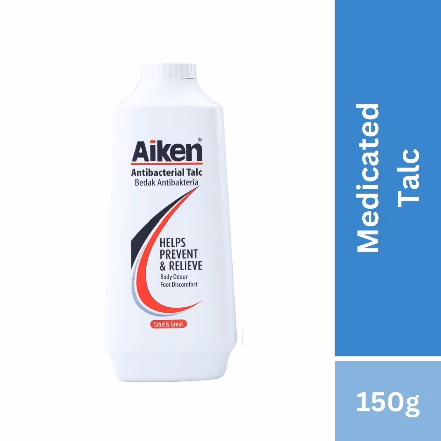 AIKEN
Antibacterial Medicated Talc 150g