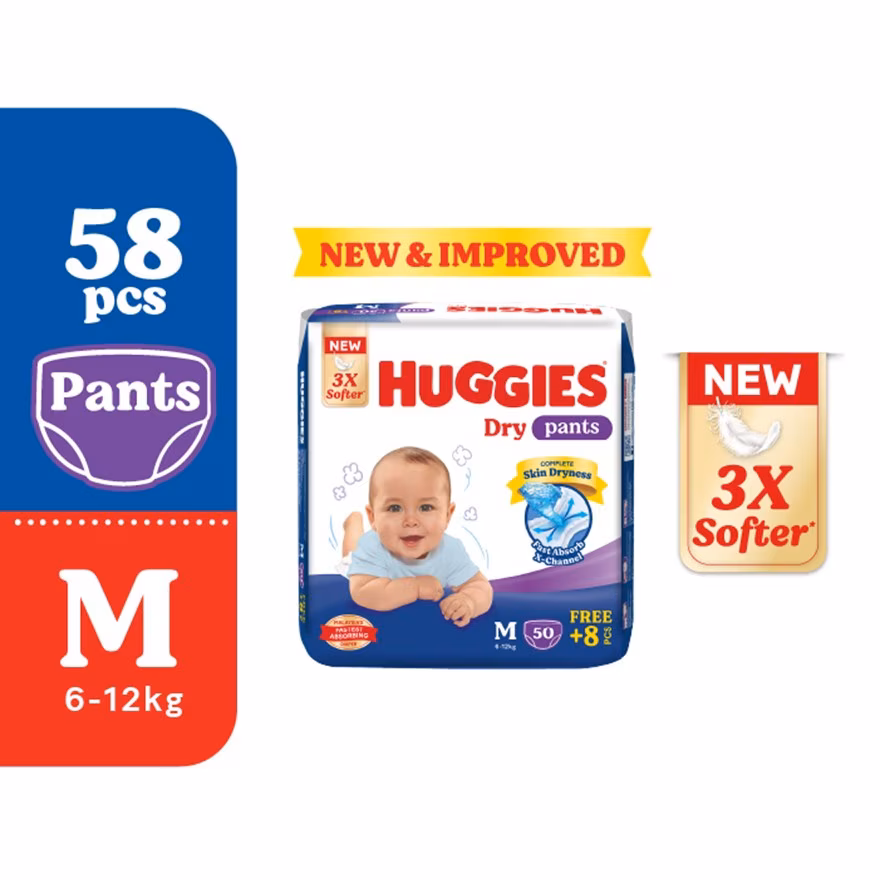HUGGIES
HUGGIES Dry Pants Diapers M 58s