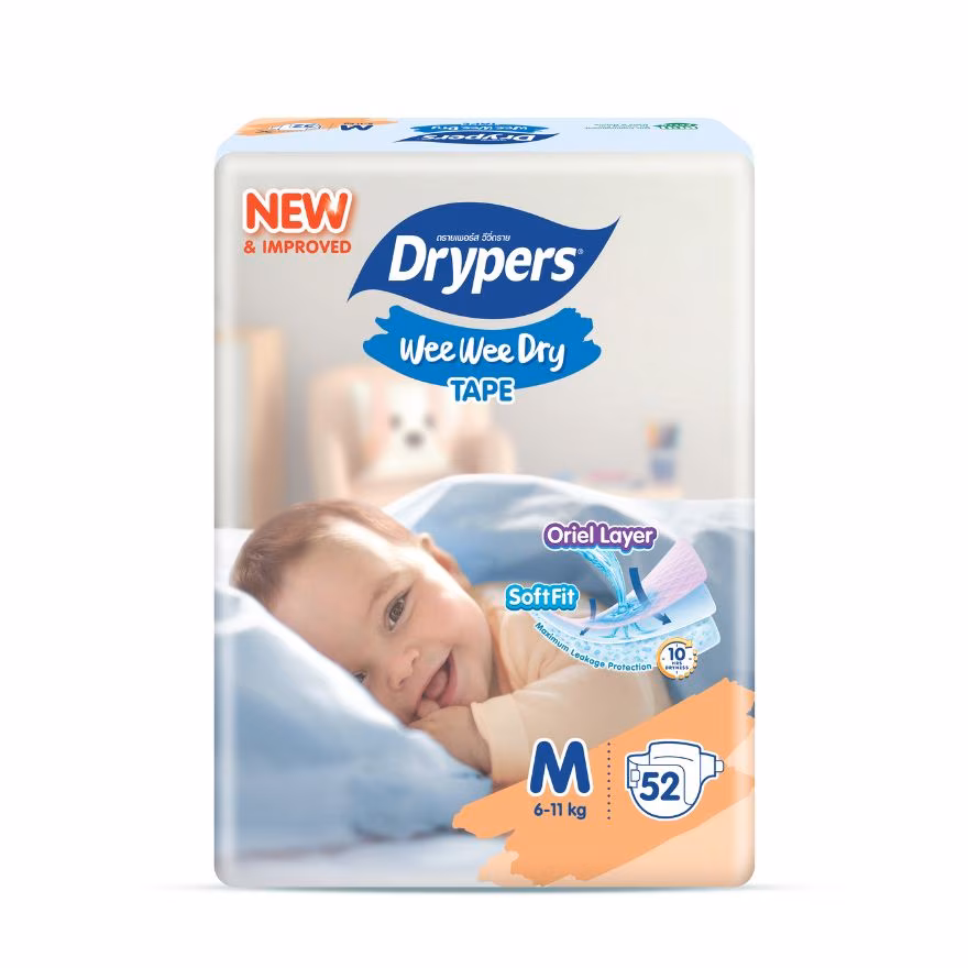 DRYPERS
Wee Wee Dry Jumbo M (6-11kg) 52S