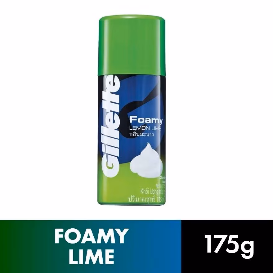 GILLETTE
Foamy Shaver Lemon Lime 175g