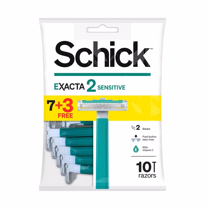 SCHICK
Exacta 2 Sensitive Disposable Razor 7+3S