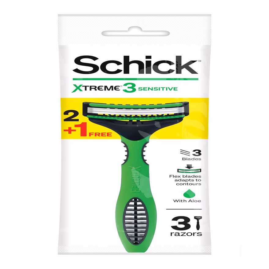SCHICK
Xtreme3 Sensitive Disposable Razor 3’s