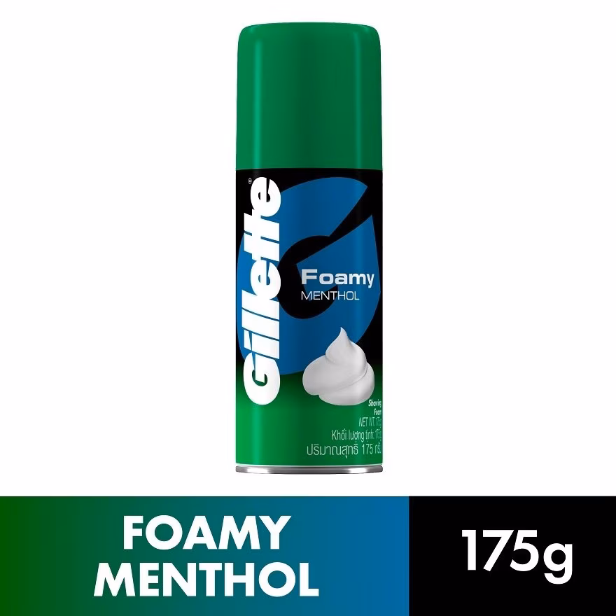 GILLETTE
Foamy Shaver Menthol 175g