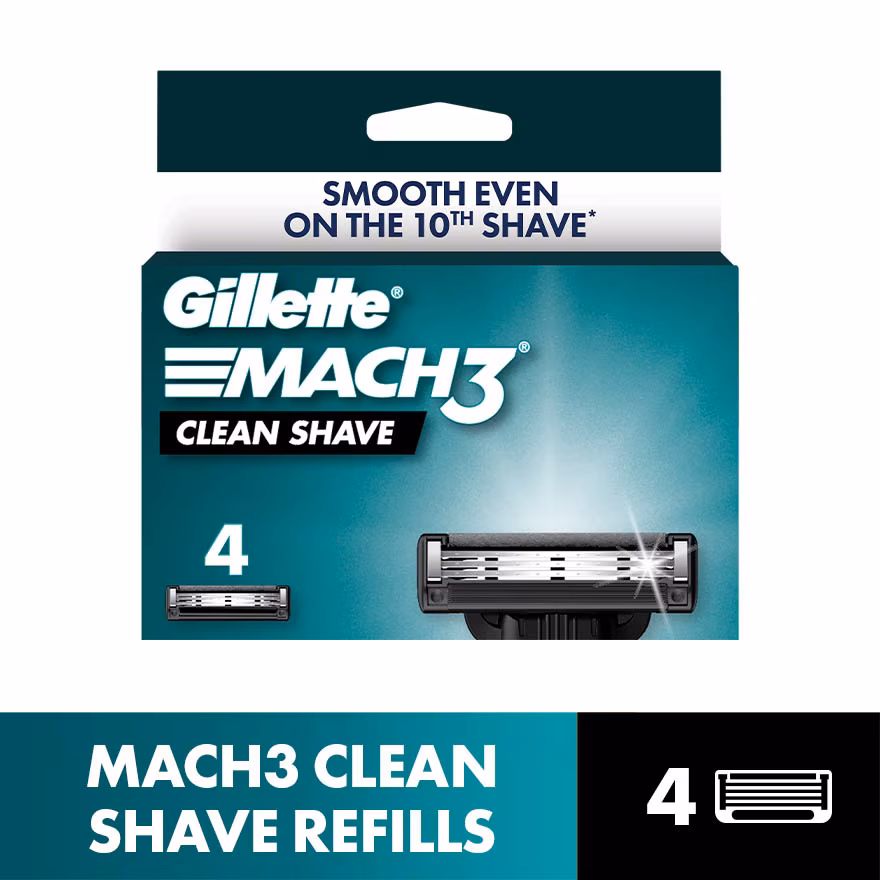 GILLETTE
Mach 3 Clean Shave Cart 4s