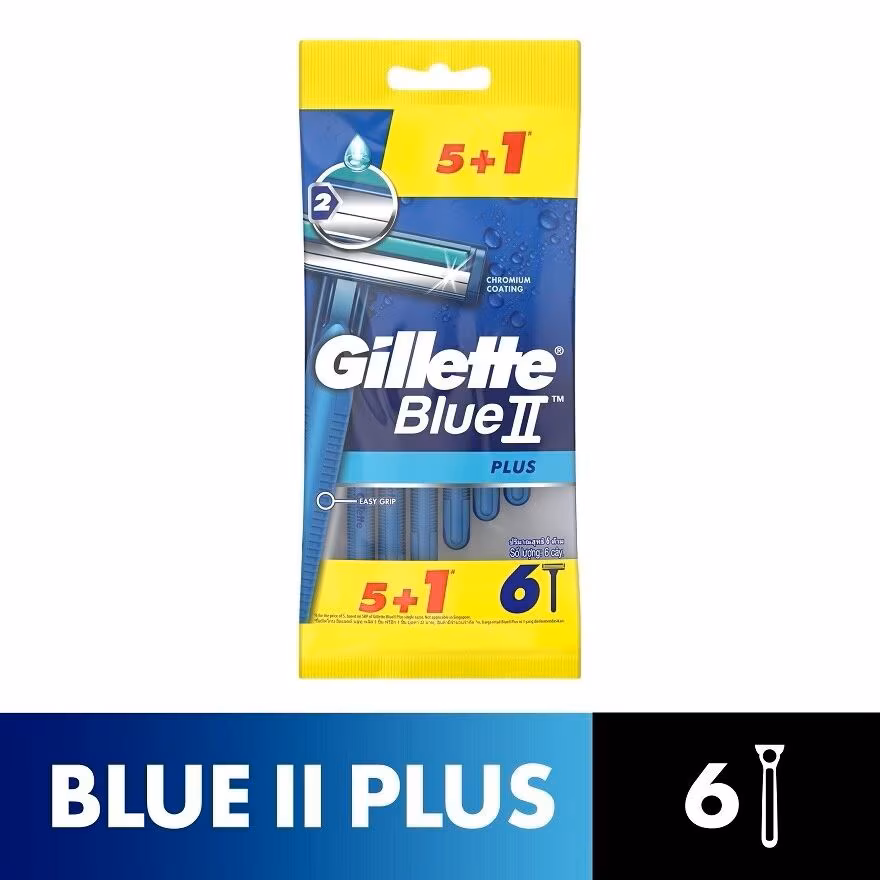 GILLETTE
Blue II Plus Disposable 5s+1