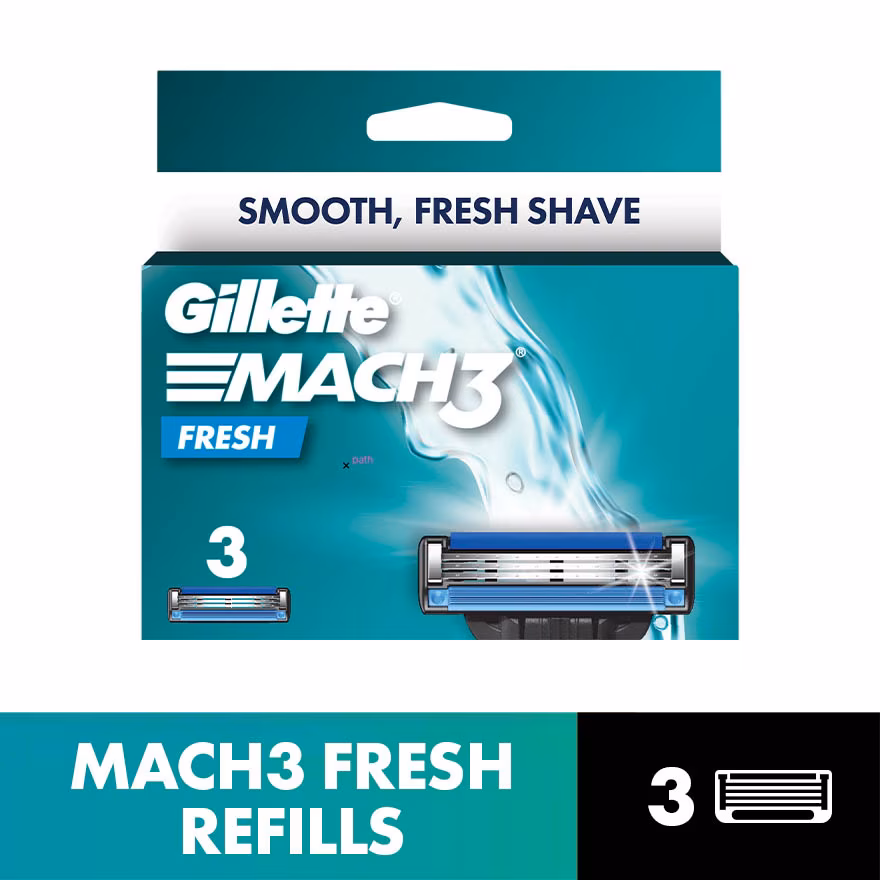 GILLETTE
Mach3+Replacement Cartridge Refill 3s