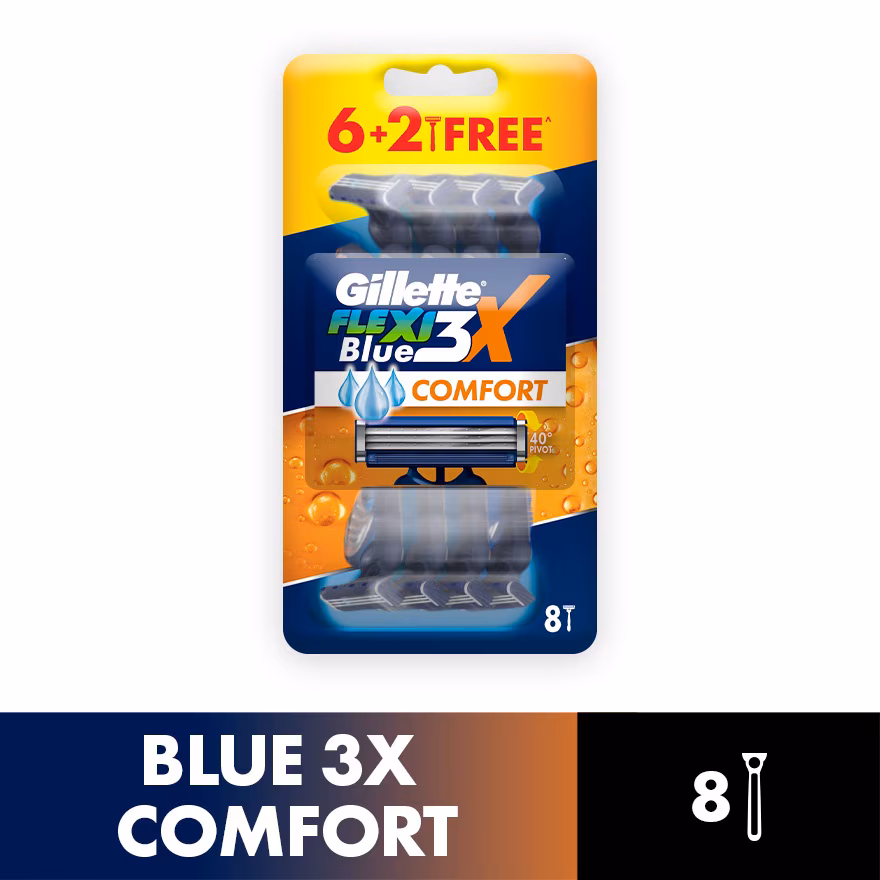 GILLETTE
Blue3X Comfort Razor 8s